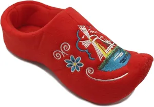 Comfy Dutch Clog Slippers - Red