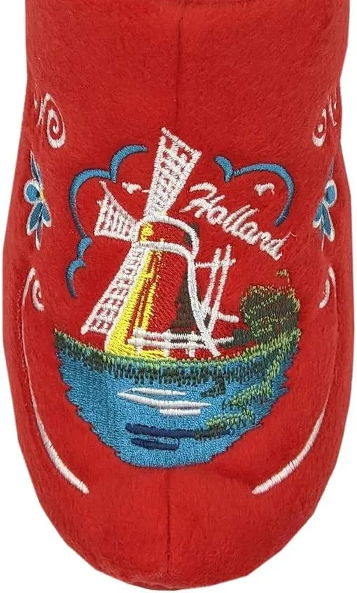 Comfy Dutch Clog Slippers - Red
