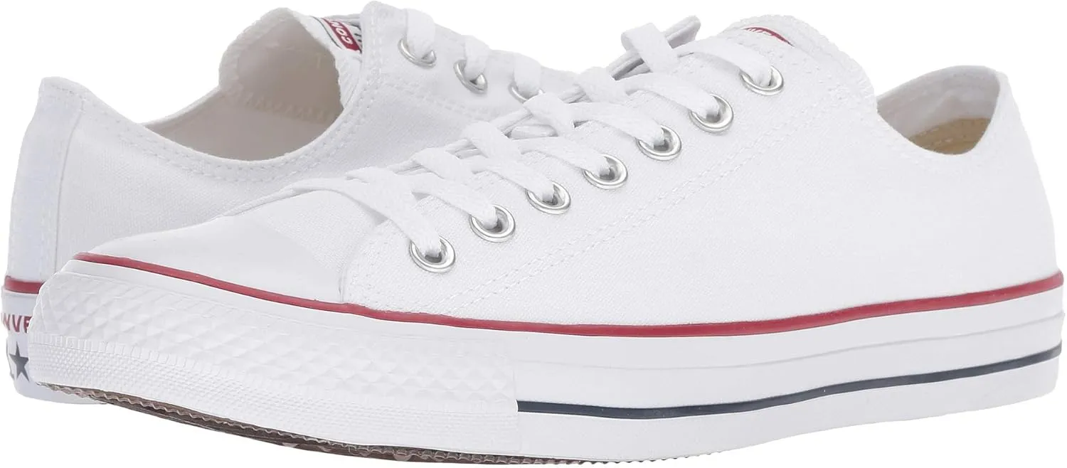 Converse Women's Low Heel, Slip-on, Bianco Optical White, 7.5