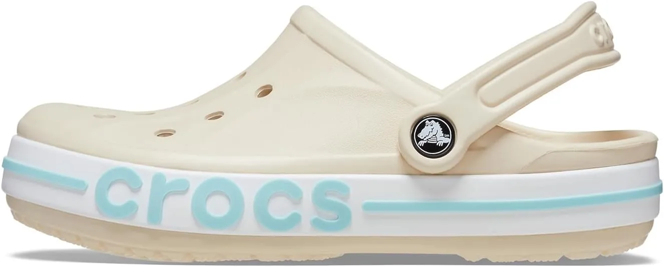 Crocs unisex-adult Classic Clog Clog, White, 38/39 EU, Winter White/Multi, 46.5 EU