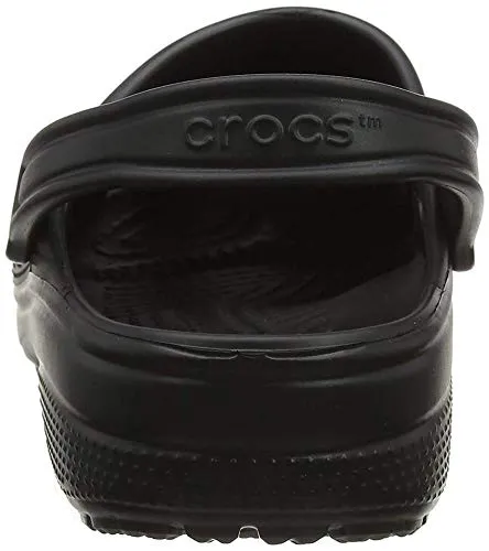 Crocs Unisex Men's and Women's Classic Clog, Black, 4 US
