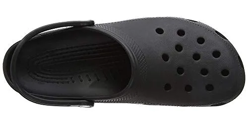 Crocs Unisex Men's and Women's Classic Clog, Black, 4 US