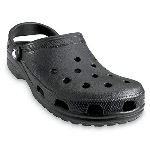 Crocs Unisex Men's and Women's Classic Clog, Black, 4 US