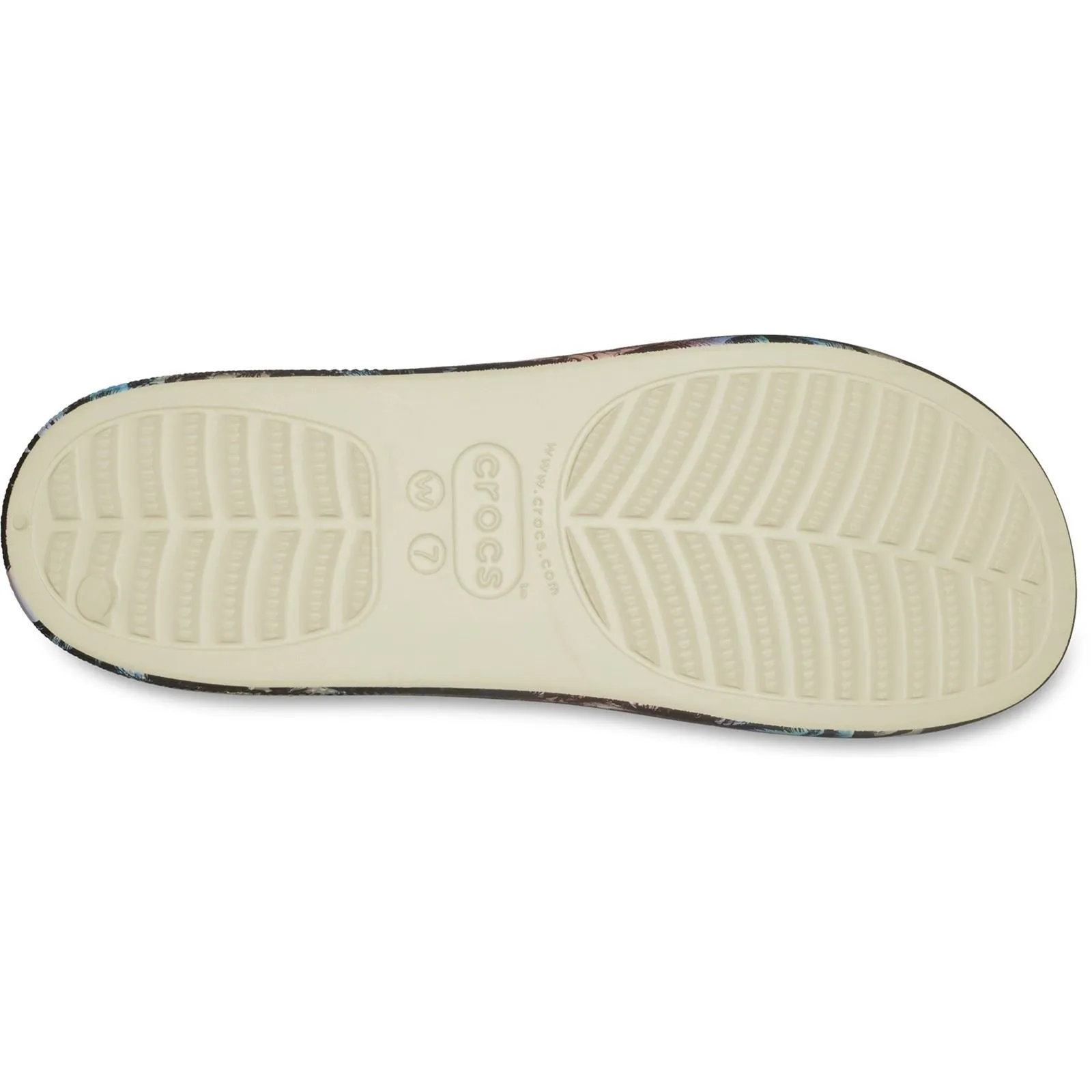 Crocs Women's Classic Summer Nostalgia Platform Slide in Bone/Multi 4 to 8