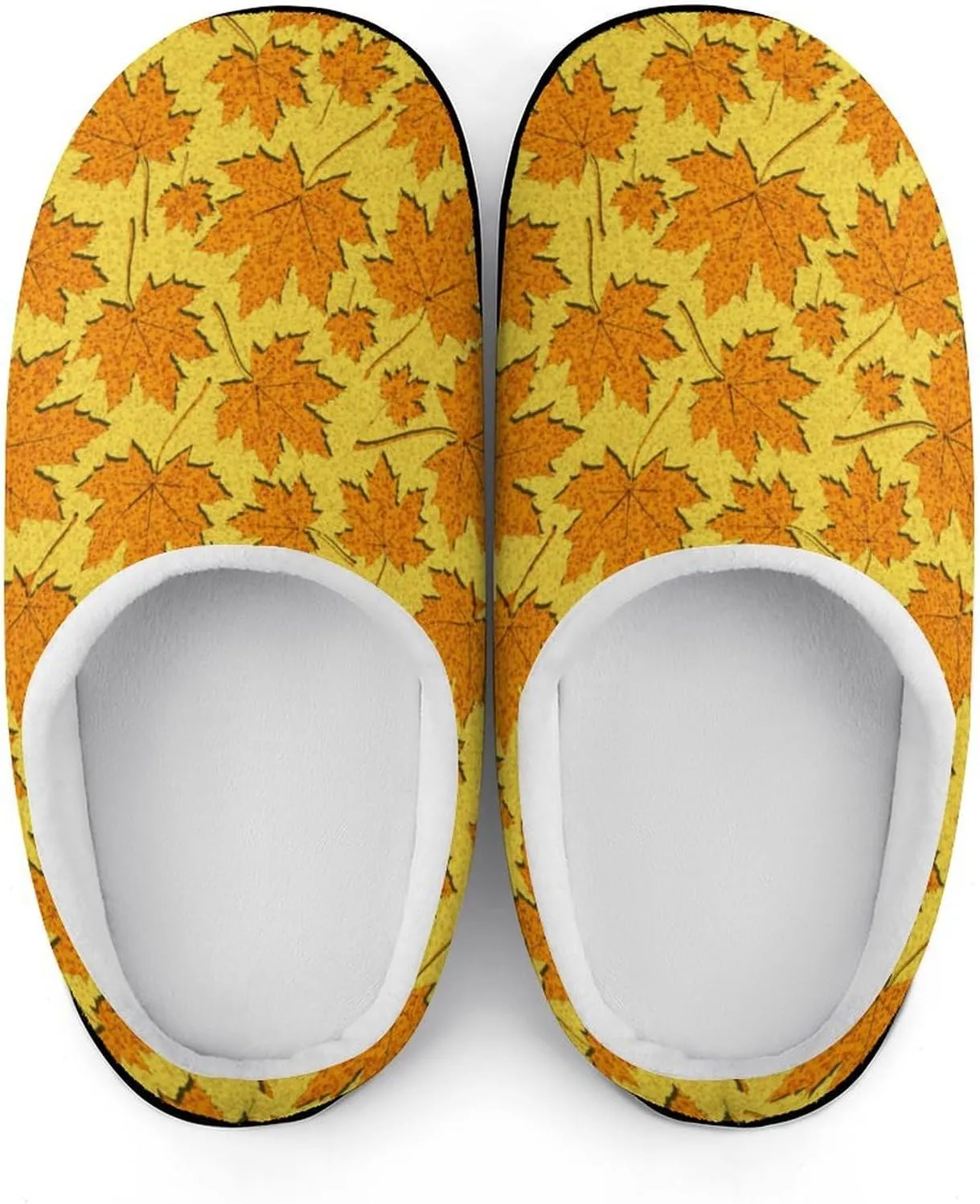 Cute Retro Halloween Pumpkin House Slippers For Woman Ladies Memory Foam Bedroom Slippers Indoor Outdoor Slip-On Shoes