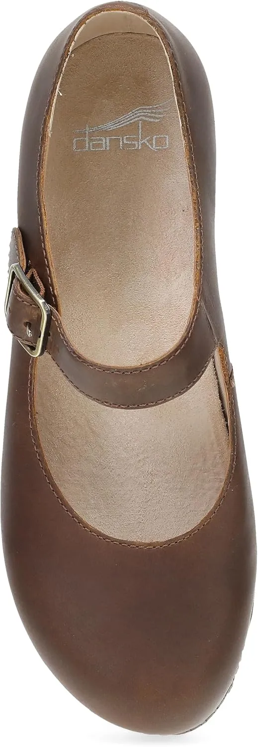 Dansko Lilah Mary Jane Clog for Women - Linings from Recycled Materials and Leather for Breathability- Lightweight Rubber Outsole for Long-Lasting Wear