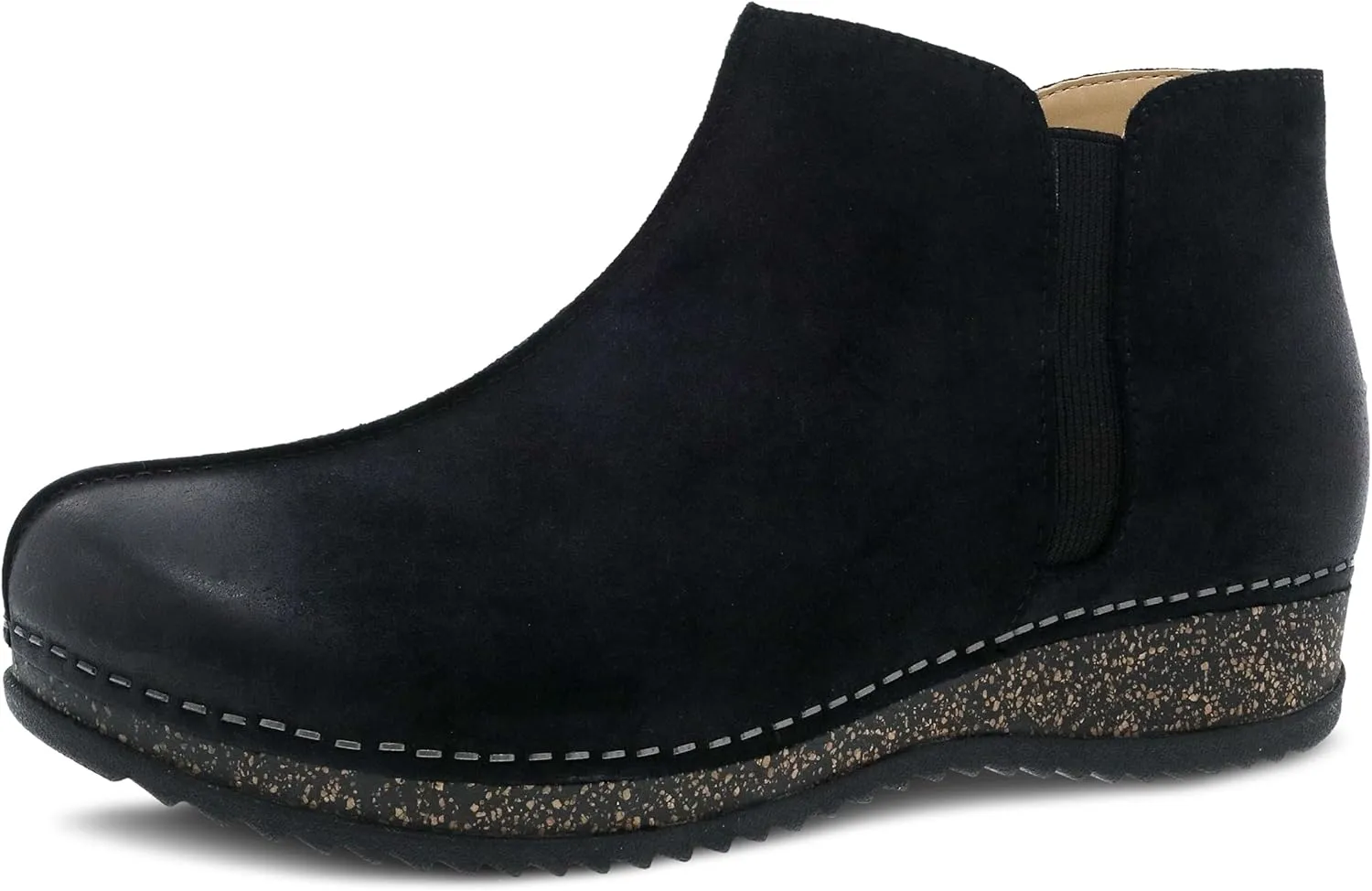Dansko Makara Ankle Boot - Dual-Density Cork/EVA Midsole and Lightweight Rubber Outsole Provide Durable and Comfortable Ride on Patented Stapled Construction
