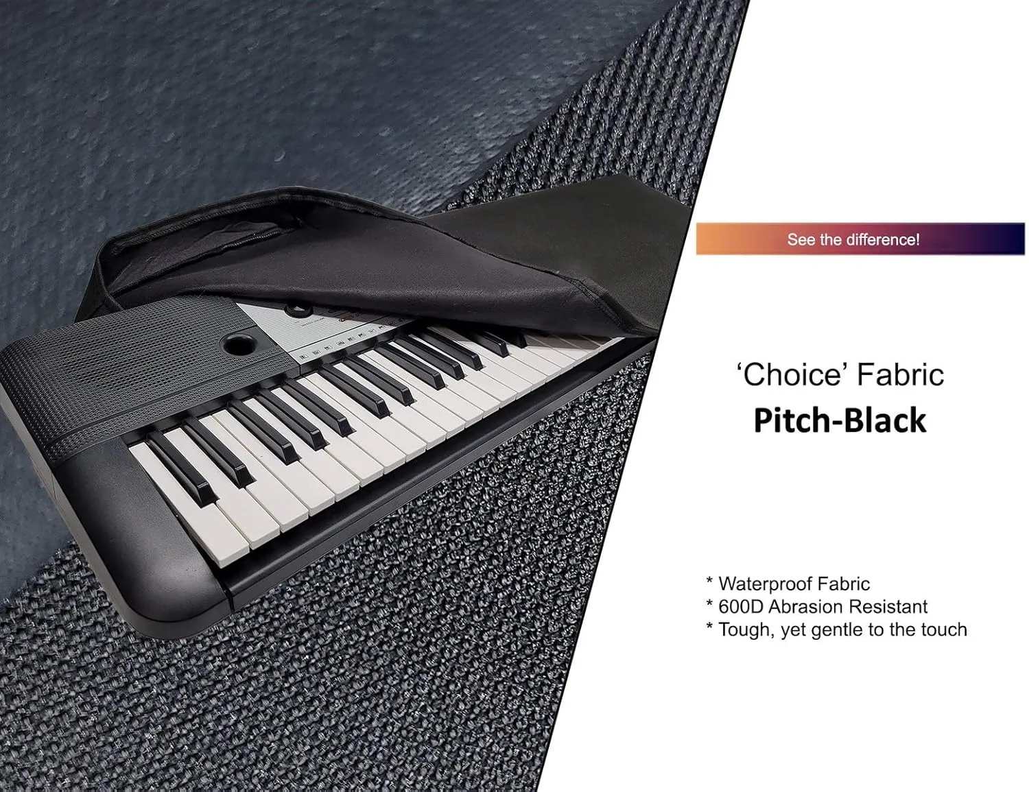 DCFY Ultimate Music Keyboard Cover for Arturia Brute PolyBrute Synthesizer | : Pitch-Black| Made in the US
