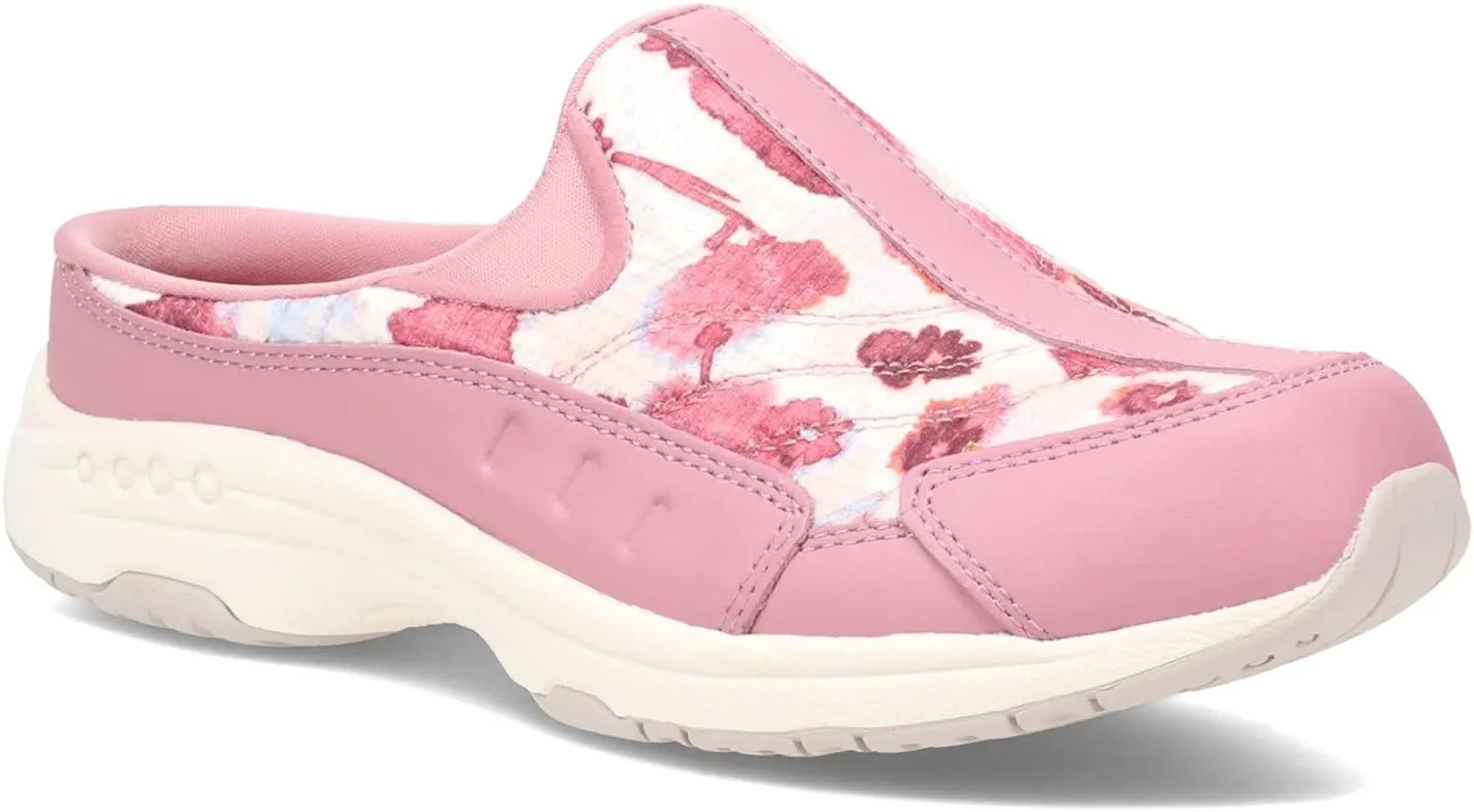 Easy Spirit Women's, Traveltime Classic Clog Pink White 7.5 M