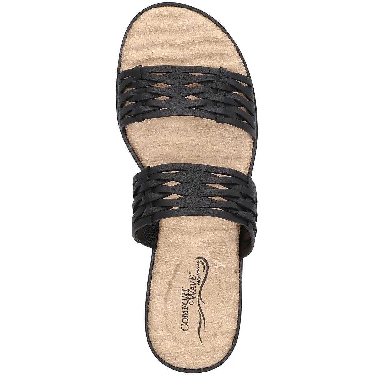 Easy Street Womens Lightweight Slide Sandals