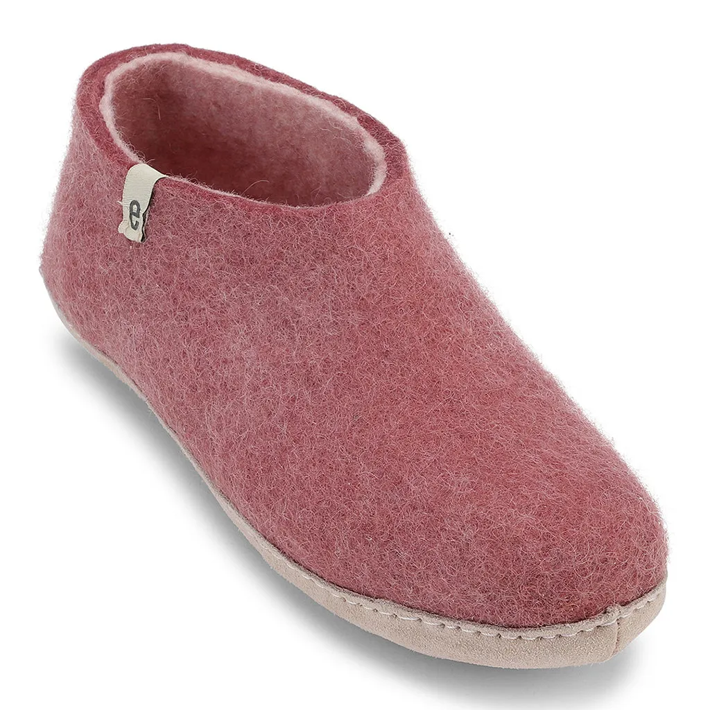 Egos Felted Wool Mule Slippers, Dusty Rose