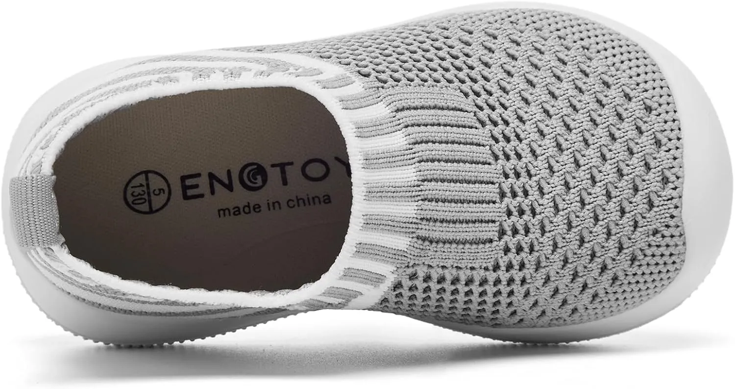 Engtoy Baby Shoes Boys Girls Walking Shoes Infant Lightweight Breathable Mesh Shoes Baby Sock Shoes Non-Slip Shoes with Soft Rubber Sole Sneaker