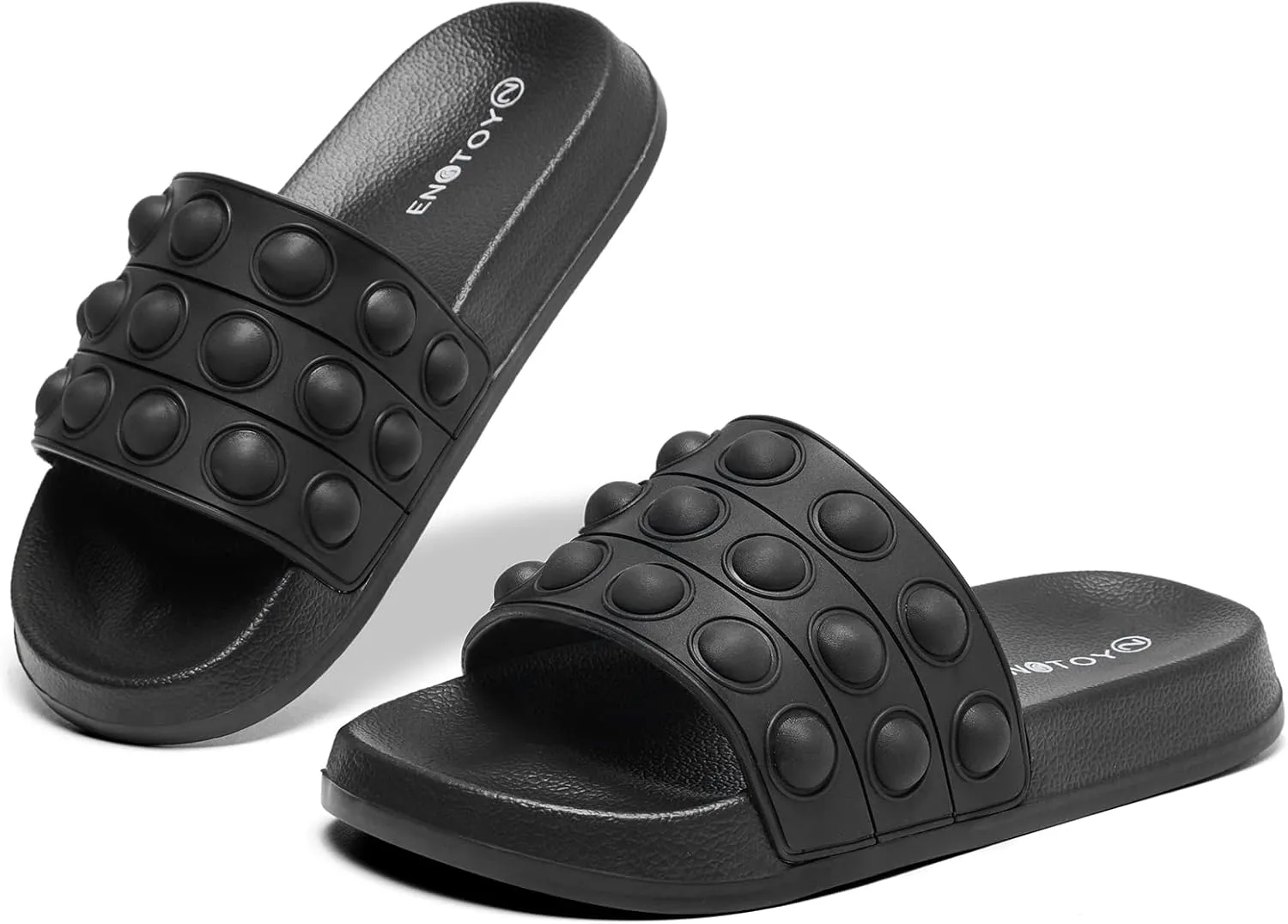 Engtoy Kid Boys Girls Slides Sandals For Kid Unisex Child Slippers Lightweight Non-slip Open Toe Comfy Shower Beach Funny Slide Sandals