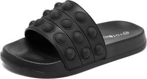 Engtoy Kid Boys Girls Slides Sandals For Kid Unisex Child Slippers Lightweight Non-slip Open Toe Comfy Shower Beach Funny Slide Sandals