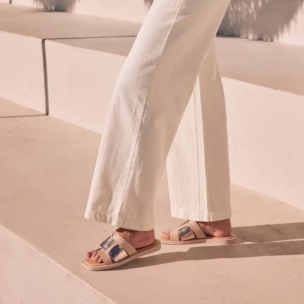 EOS - MISAKI SLIDES LEATHER Nude