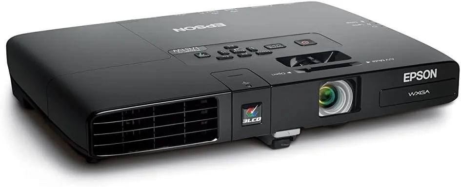 Epson PowerLite 1761W, WXGA, Wireless, 2600 Lumens Color Brightness, 2600 Lumens White Brightness, Ultra Lightweight 3LCD Projector