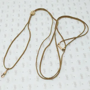 Extra Long Woven Hair Watch Hook Slide Chain