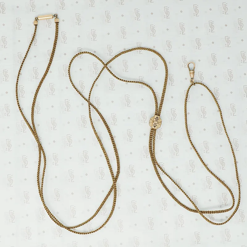 Extra Long Woven Hair Watch Hook Slide Chain