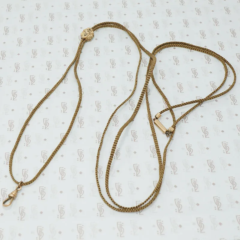 Extra Long Woven Hair Watch Hook Slide Chain