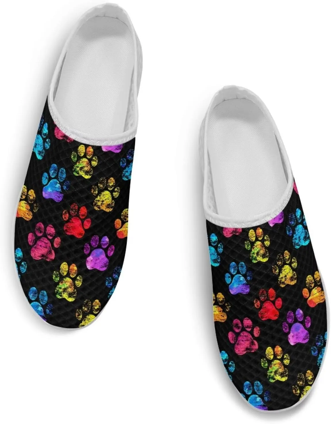 Fashion Print Backless Mule Shoes Mens Light Mesh Clogs, Comfort Support, Breathable, Anti-Slip, Ideal for Casual Wear