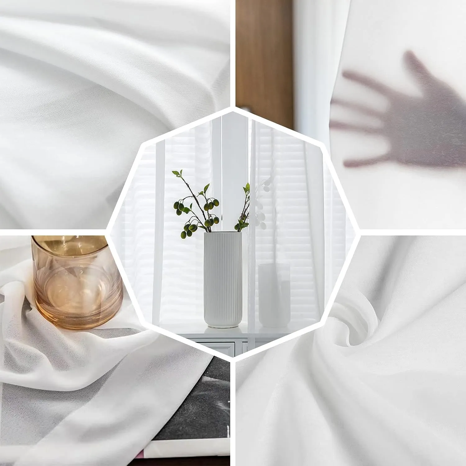 Father's Day Sheer Curtains 72 Inches Length, Hat Beard Bow Tie Linen Texture Short Rod Pocket Light Filter Sheer Panels Privacy Semi Window Treatment Drapes for Bedroom 2pcs, Each 52" W x 72" L