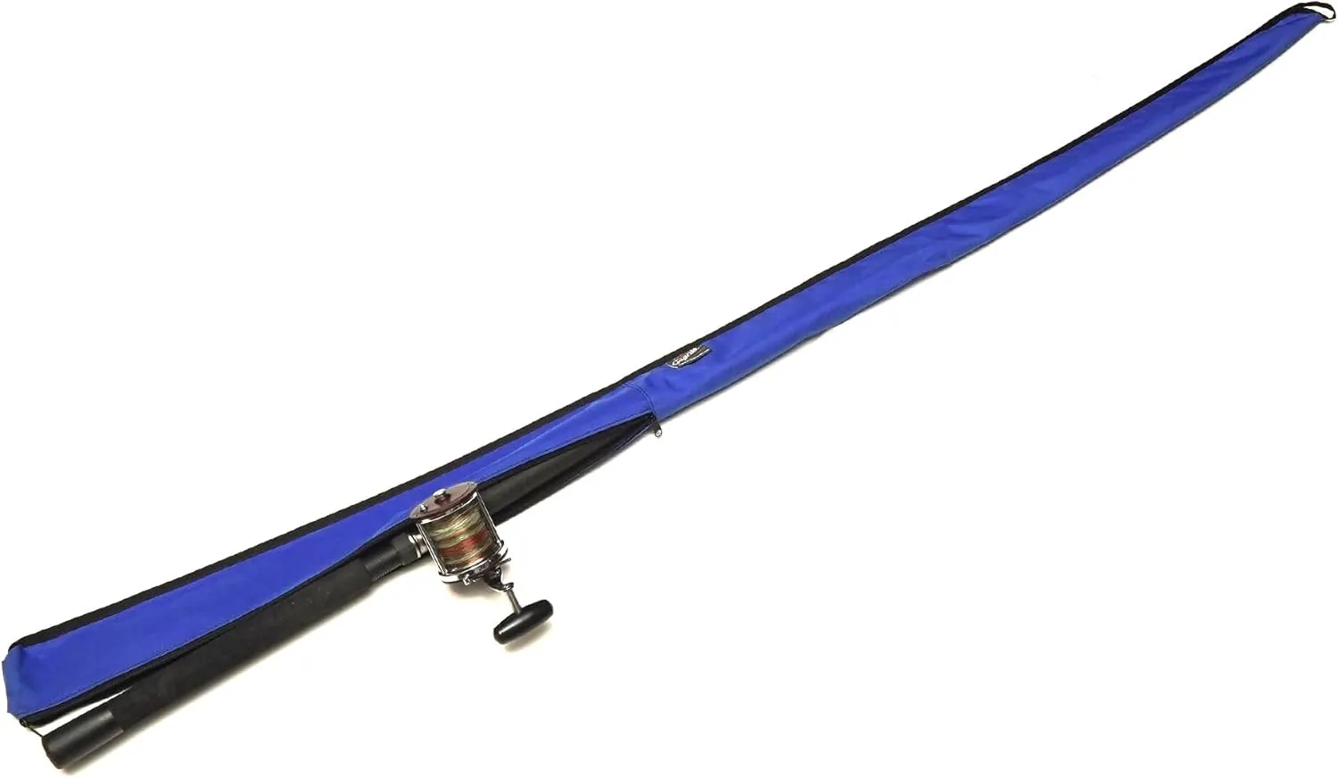 Fishing Rod Cover, Fishing Rod Bag for Travel, Fishing Rod Protector Sleeve, Fishing Rod Sock, Spinning or Casting Fishing Rod Protector for Storage (1 Piece Rod Full Length) Made in USA