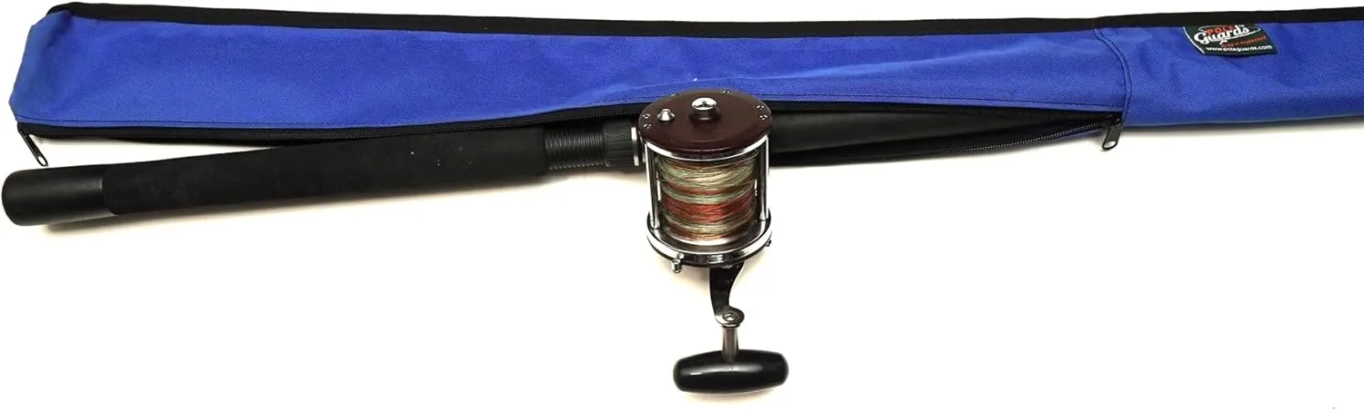 Fishing Rod Cover, Fishing Rod Bag for Travel, Fishing Rod Protector Sleeve, Fishing Rod Sock, Spinning or Casting Fishing Rod Protector for Storage (1 Piece Rod Full Length) Made in USA