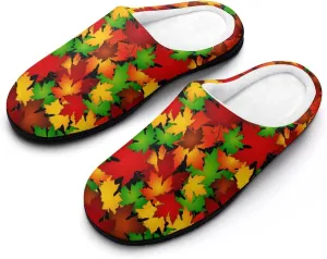 Game Print Halloween Slippers For Women Warm Memory Foam Cotton Clog House Slippers Slip-On Shoes Indoor Outdoor