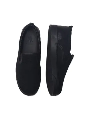 GG Print Slip-On Sneaker - Black
