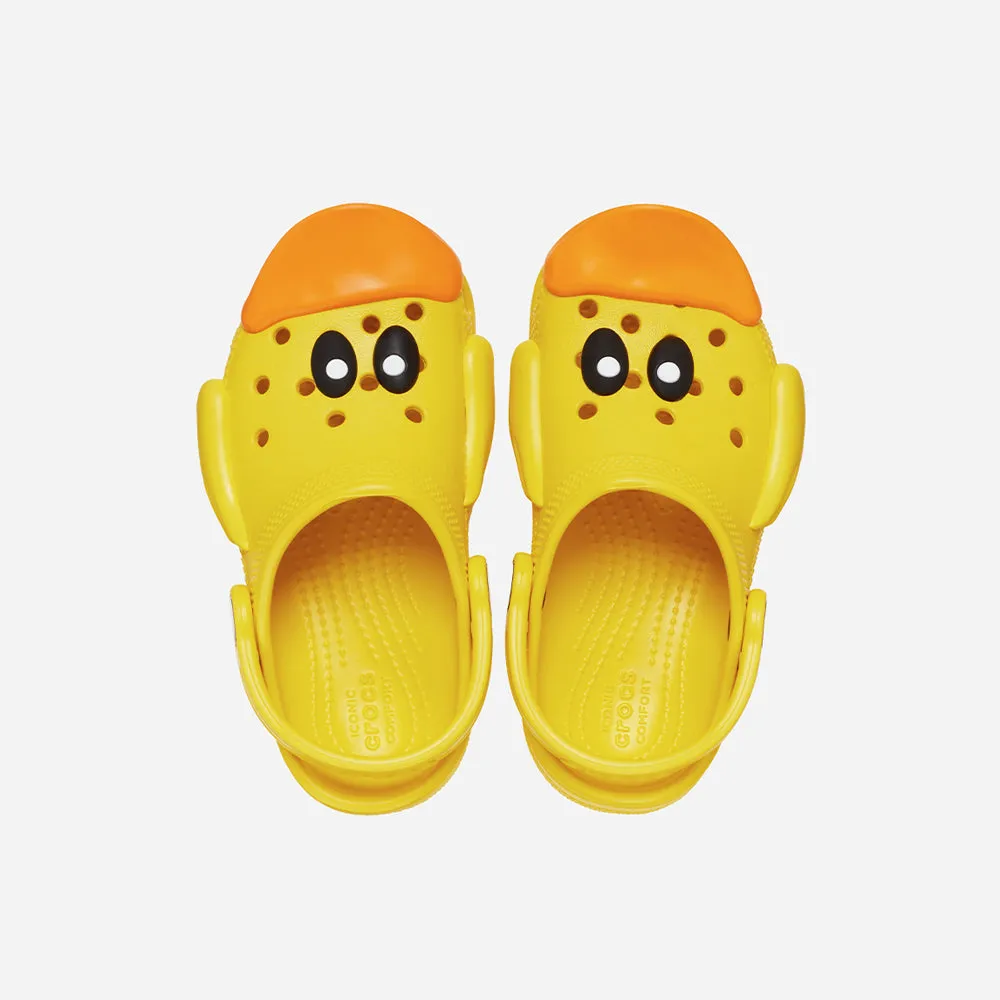Giày Clog Trẻ Em Crocs Classic Toddler Iam Rubber Ducky - Vàng