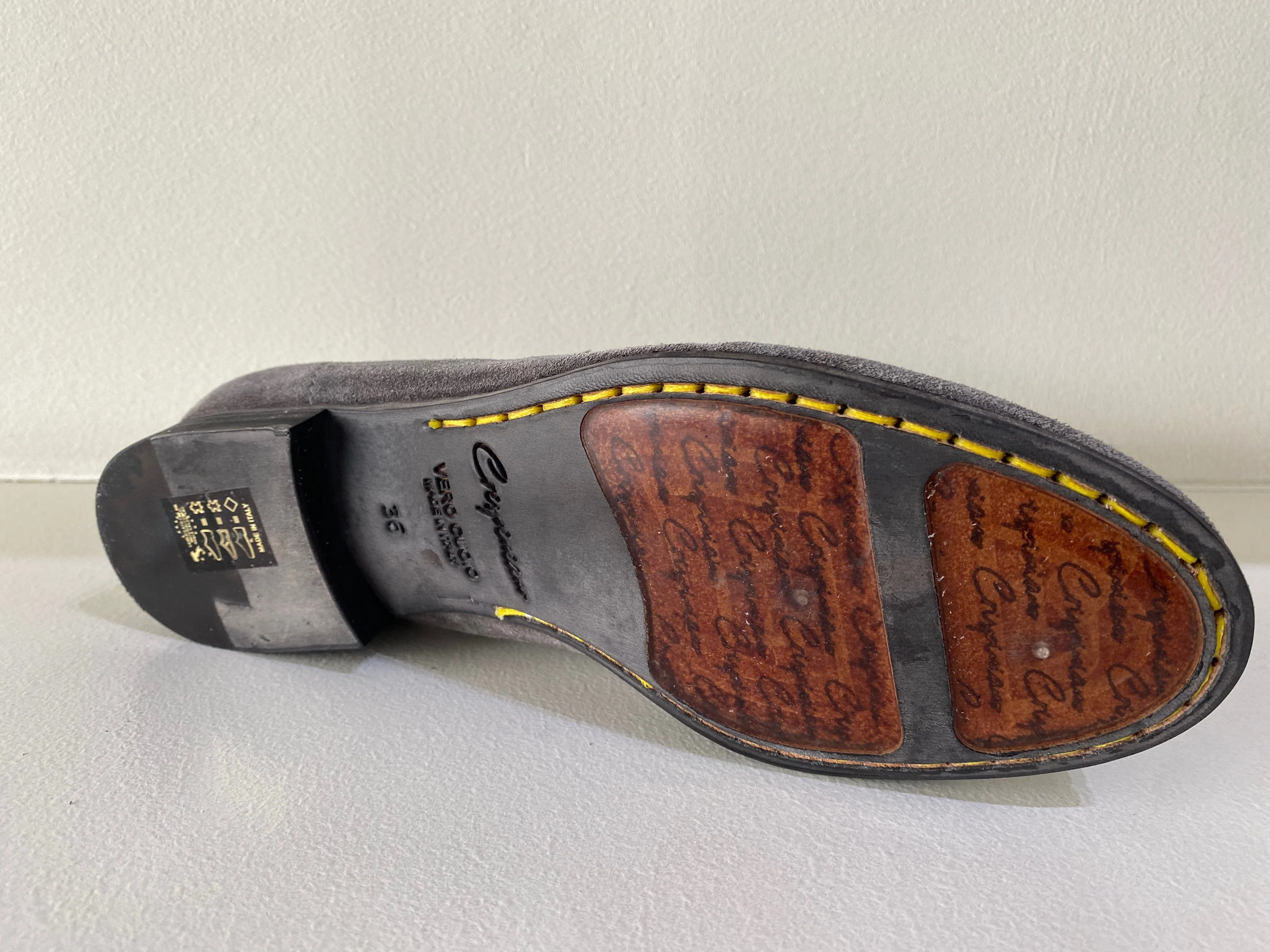 Grey Suede Loafer
