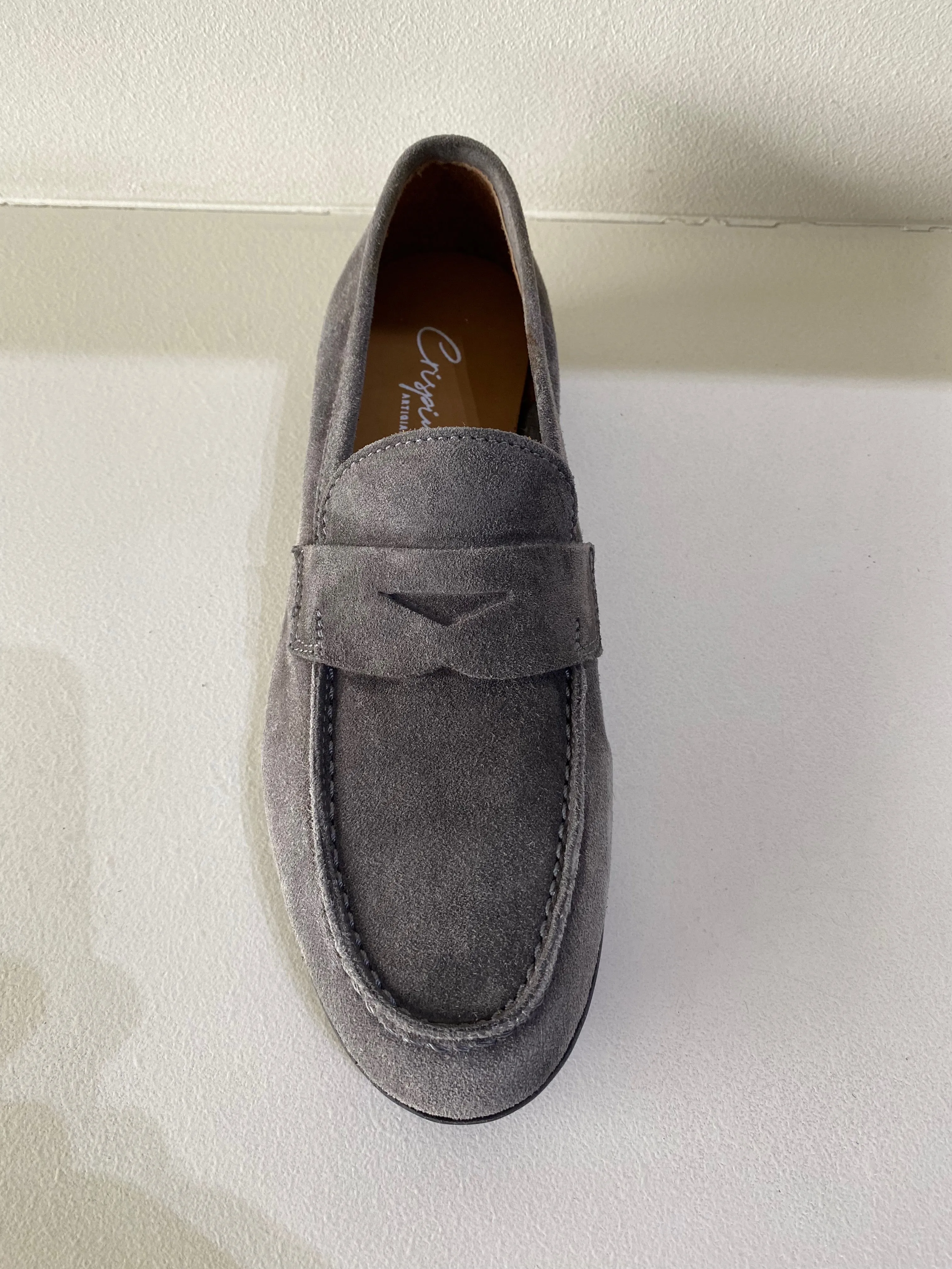 Grey Suede Loafer