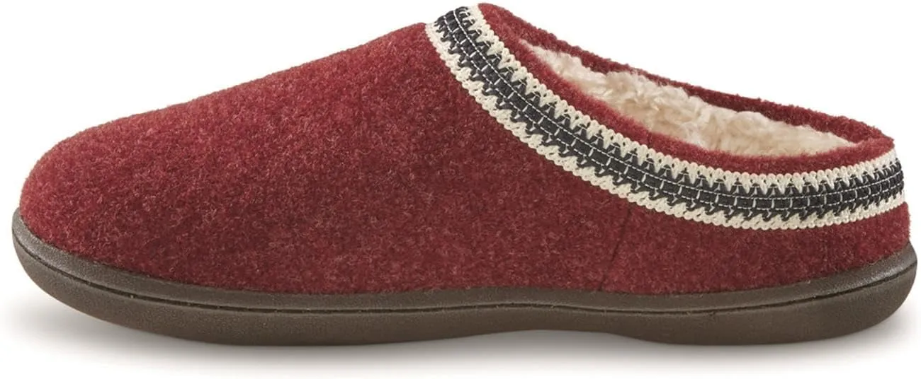 Guide Gear Women’s Wool Clog House Slippers, Indoor and Outdoor, Ladies Bedroom Slippers