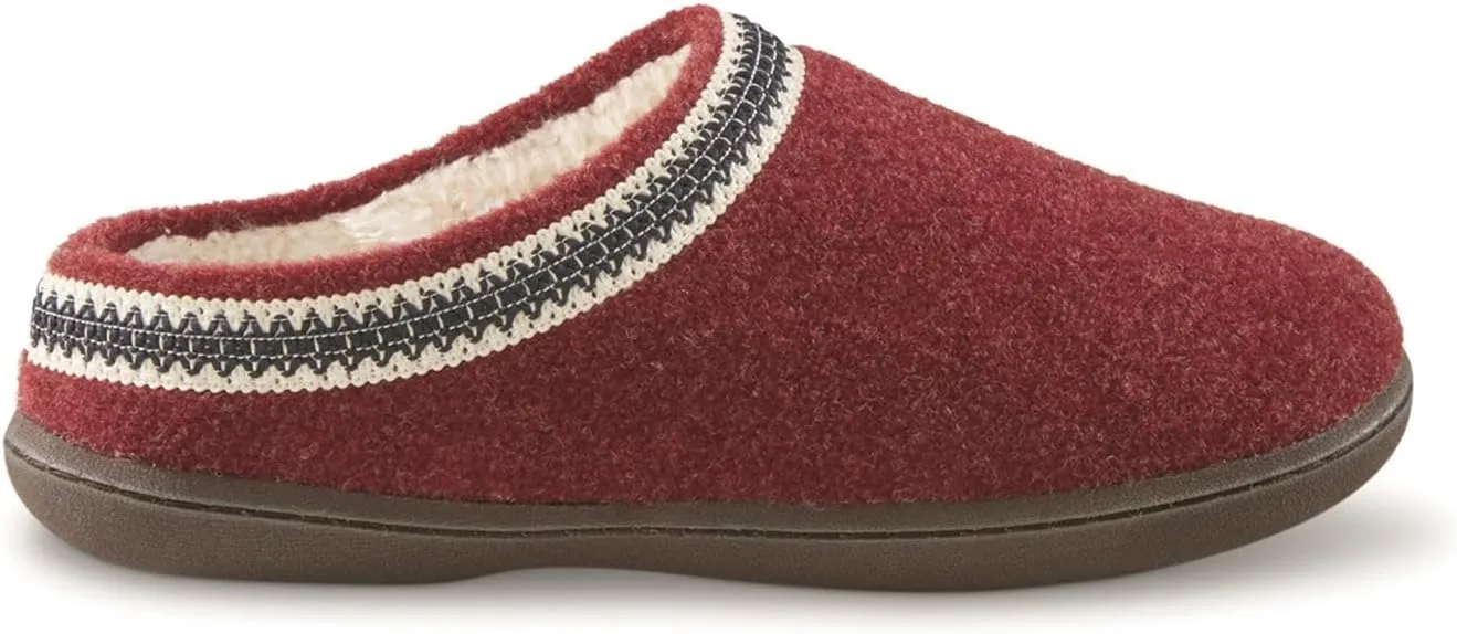 Guide Gear Women’s Wool Clog House Slippers, Indoor and Outdoor, Ladies Bedroom Slippers