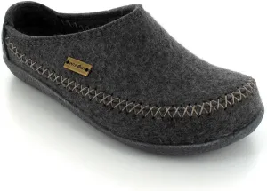 HAFLINGER® CR Fletcher Clog | Blizzard Credo, Gray Outsole, Anthracite, 40