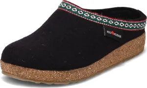 Haflinger Unisex, Grizzly Classic Wool Clog Black 43 M