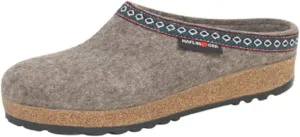 HAFLINGER Unisex, Grizzly Classic Wool Clog Earth