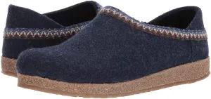 Haflinger Unisex Gzh Zigzag Clog, Blue, 13 US Men