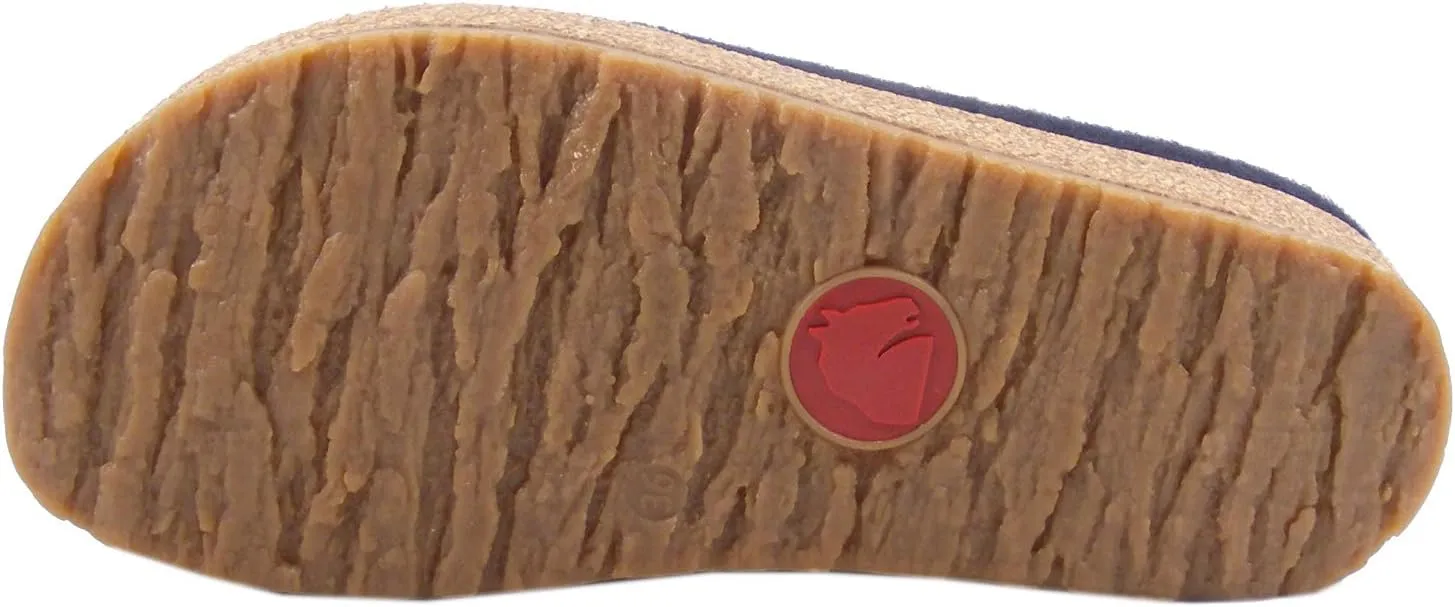 HAFLINGER Womens Grizzly Stelline Wool Felt Indoor/Outdoor Clogs