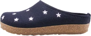 HAFLINGER Womens Grizzly Stelline Wool Felt Indoor/Outdoor Clogs