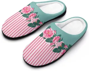 Halloween Checkered Clog Slippers For Men Non-Slip House Slippers Women's Cotton Slippers Slip-On Shoes Indoor Outdoor
