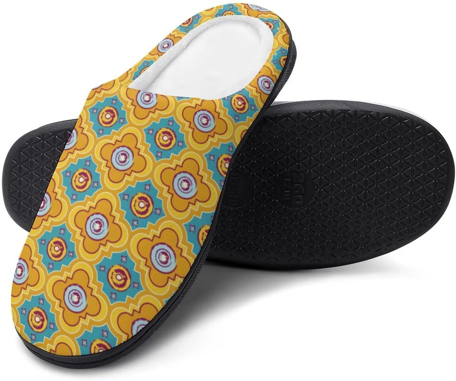 Halloween House Slippers For Woman Mens Memory Foam Bedroom Slippers Indoor Outdoor Slip-On Shoes Funny Fall Slippers