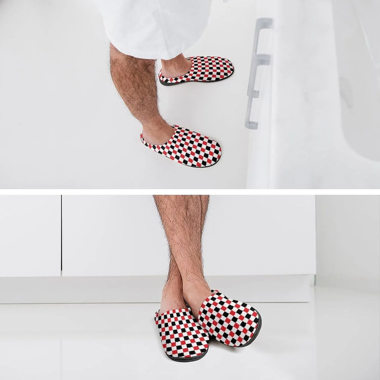 Halloween House Slippers For Woman Mens Memory Foam Bedroom Slippers Indoor Outdoor Slip-On Shoes Soft Fall Slippers