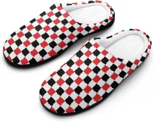 Halloween House Slippers For Woman Mens Memory Foam Bedroom Slippers Indoor Outdoor Slip-On Shoes Soft Fall Slippers
