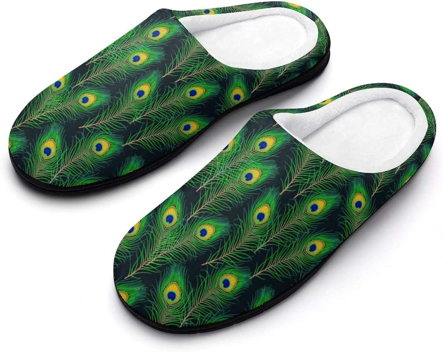 Halloween Slippers For Women Warm Cotton House Slippers Hard Sole Comfy Clog Slippers Slip-On Shoes Indoor Outdoor