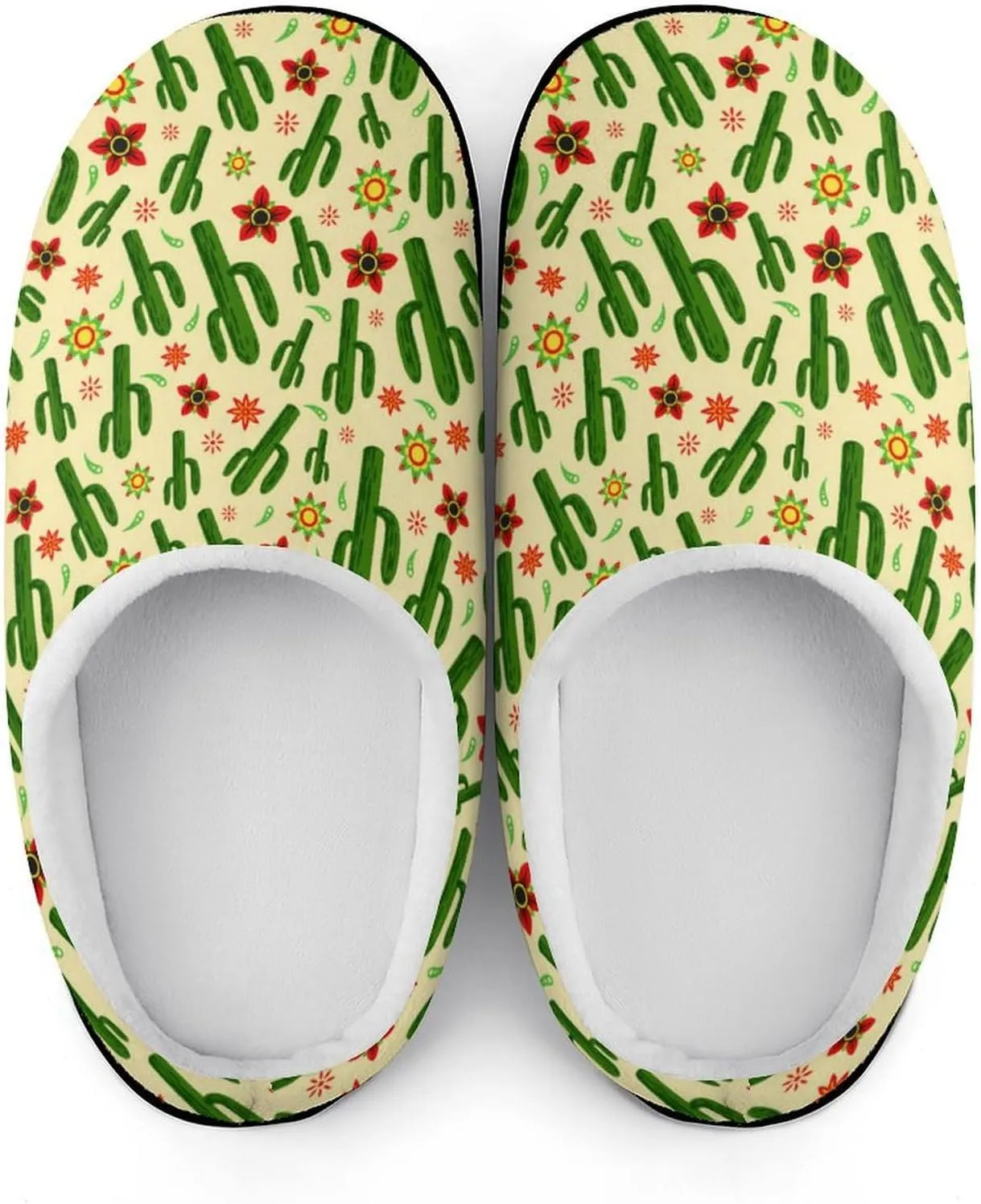 Halloween Slippers For Women Warm Cotton House Slippers Hard Sole Comfy Clog Slippers Slip-On Shoes Indoor Outdoor