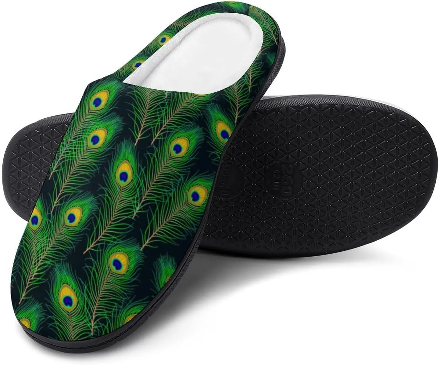 Halloween Slippers For Women Warm Cotton House Slippers Hard Sole Comfy Clog Slippers Slip-On Shoes Indoor Outdoor