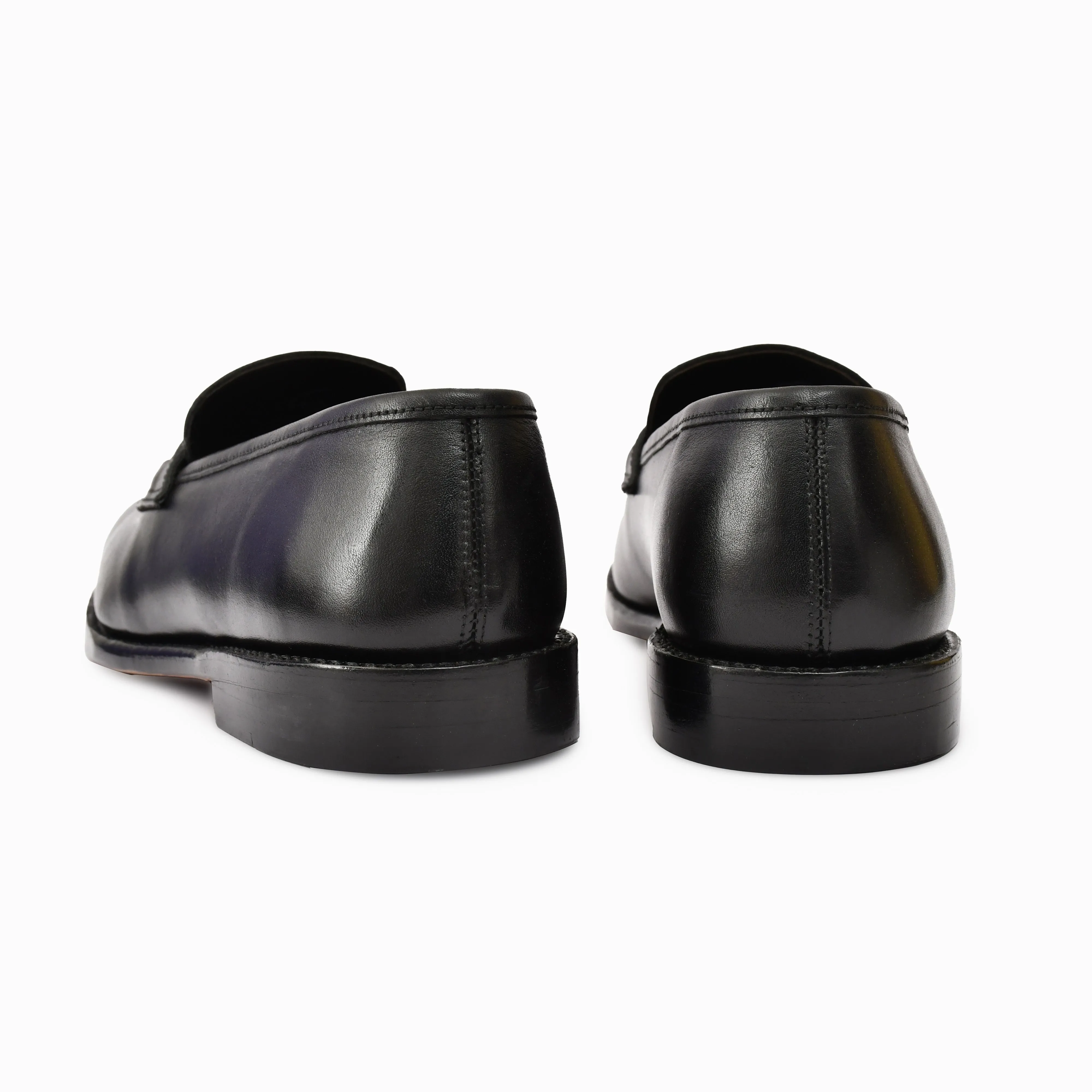 Horsebit Black Loafers Goodyear Welted Shoes