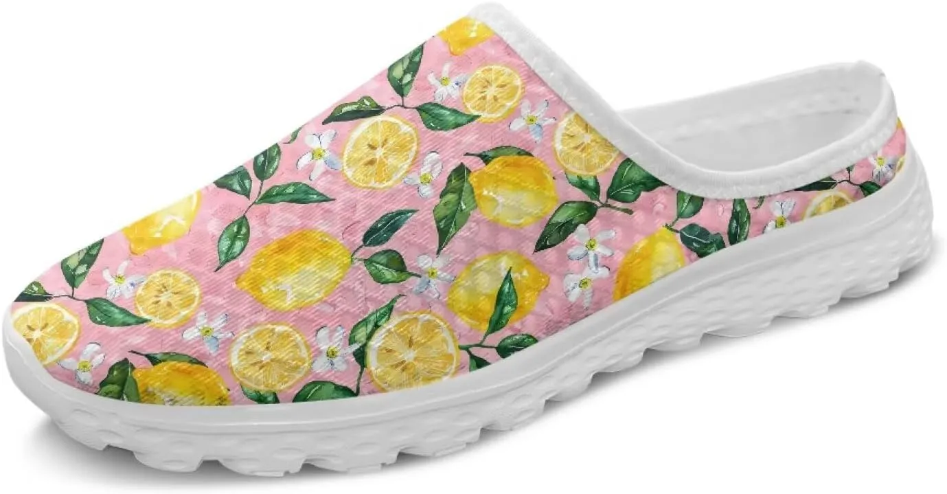 Howilath Women's Slip On Mules Shoes Closed Toe Sandals Backless Low Wedge Slides Clogs Breathable Walking Shoes US Size 6-13.5