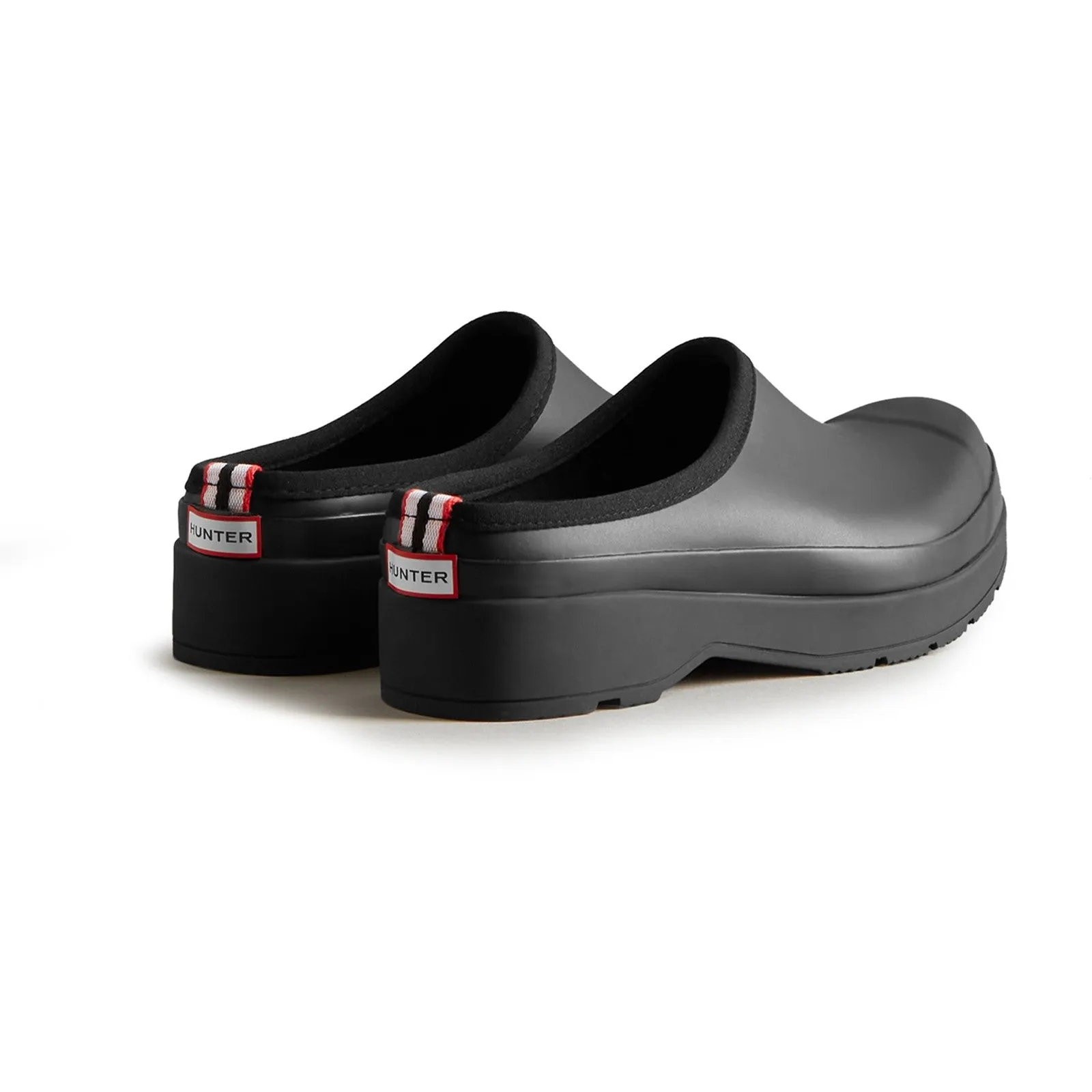 Hunter Play Clog Garden Mens Shoes Black